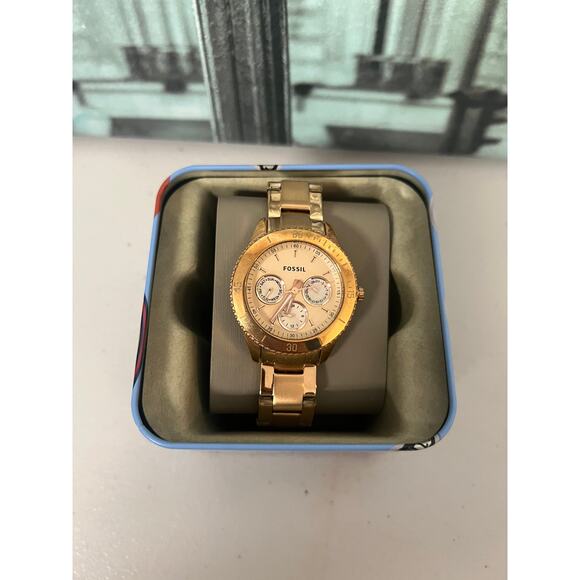 Fossil Stella ES2859 Rose Gold 37.5mm Multi Stainless Steel Ladies Watch main image 5